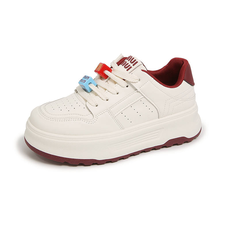 LONGZHIWU Pu Height Increasing Low top Skateboard Shoes Women's