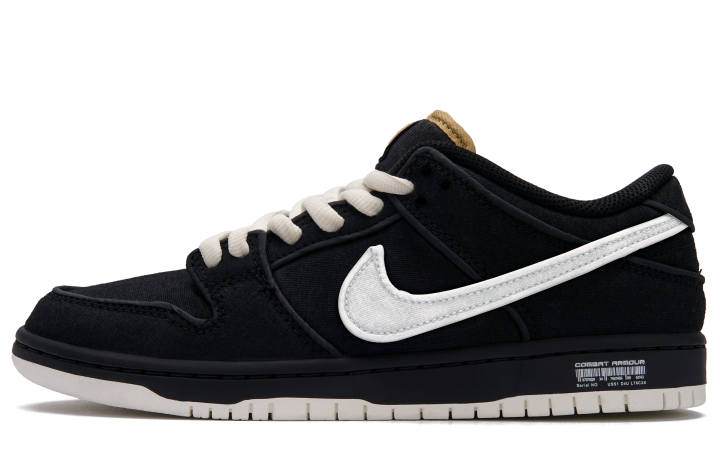 Nike Nike Dunk SB Slip Resistant Cushioning Abrasion Resistant Low top Skateboard Shoes Unisex Black White