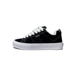 GZOZ Slip Resistant, Abrasion Resistant, Breathable Low top Skateboard Shoes Unisex Black White