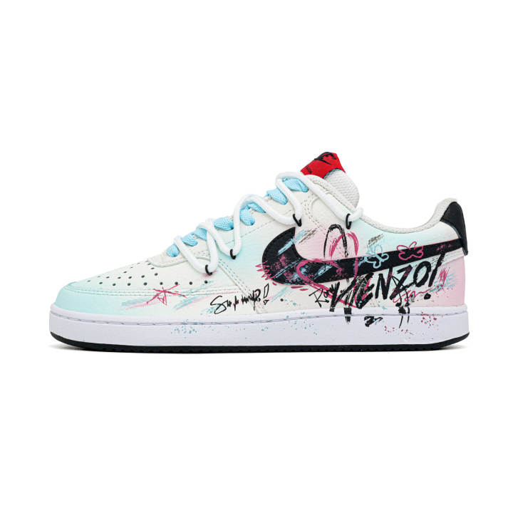 Nike Nike Court Vision 1 Skateboard Shoes Unisex Low Top Black/Beige