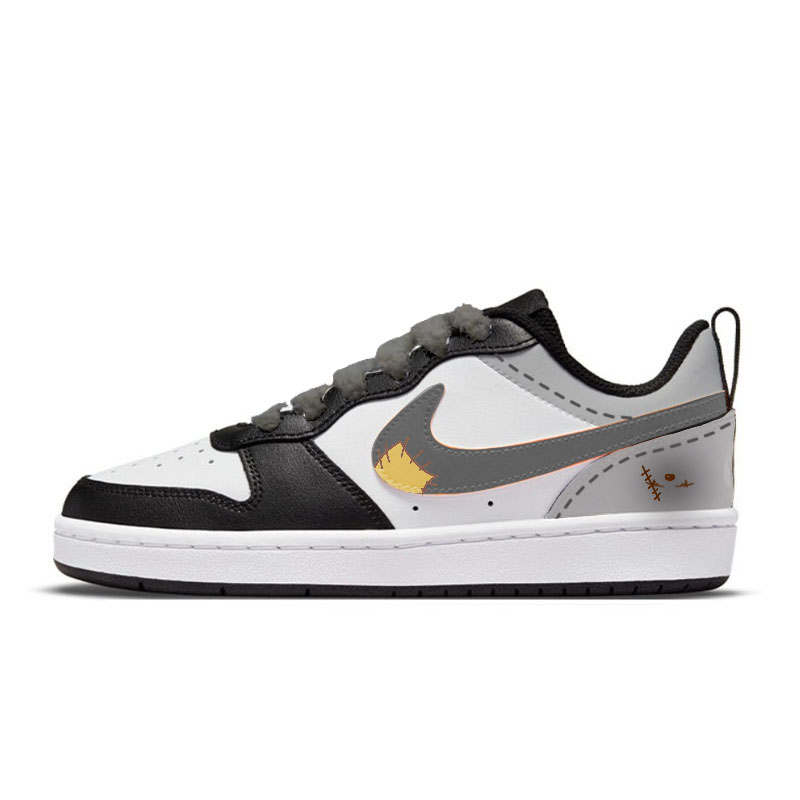 Nike Nike Court Borough Soft And Cute Gray Low top Skateboard Shoes Women's Cream Gray