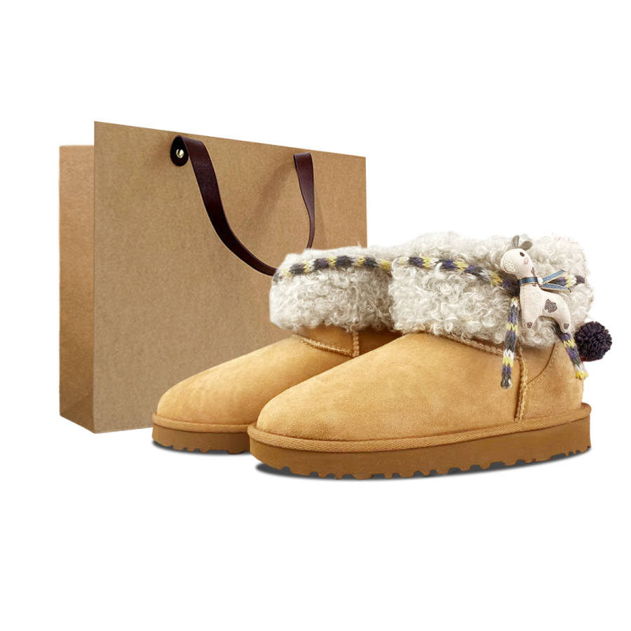 UGG CLASSIC MINI Thermal Abrasion Resistant Thermal Abrasion Resistant Short Snow Boots Women's Chestnut