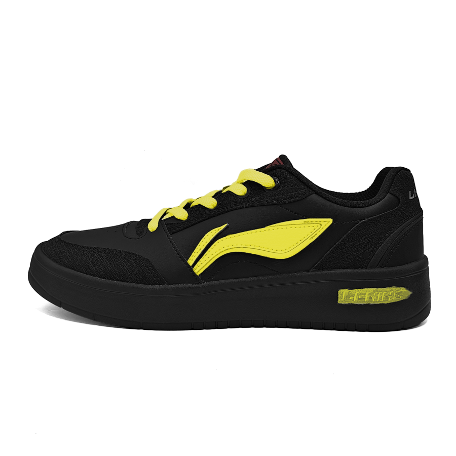 Li-Ning Li Ning Sycee V3 Slip Resistant Lightweight Abrasion Resistant Low top Skateboard Shoes Men's Black Yellow