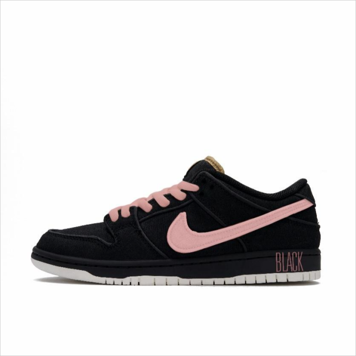 Nike Nike Dunk SB Canvas Low top Skateboard Shoes Unisex Black Pink