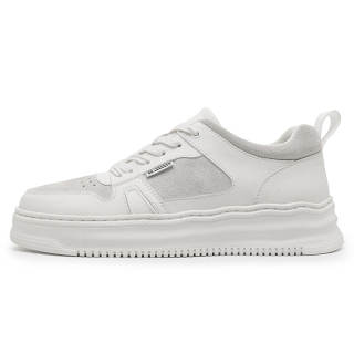 GQWE Lightweight And Breathable Low top Skateboard Shoes Men's Ecru