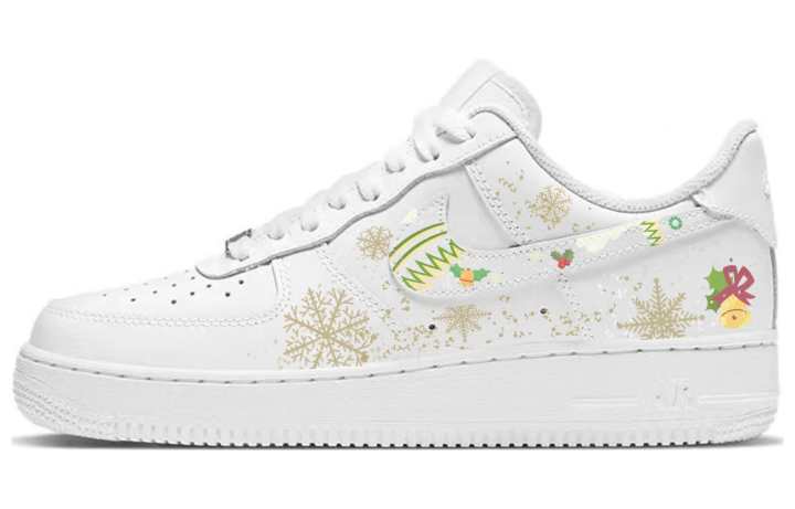 Nike Nike Air Force 1 Low Christmas Bell, Ringing Loudly, Ambient Slip Resistant Abrasion Resistant