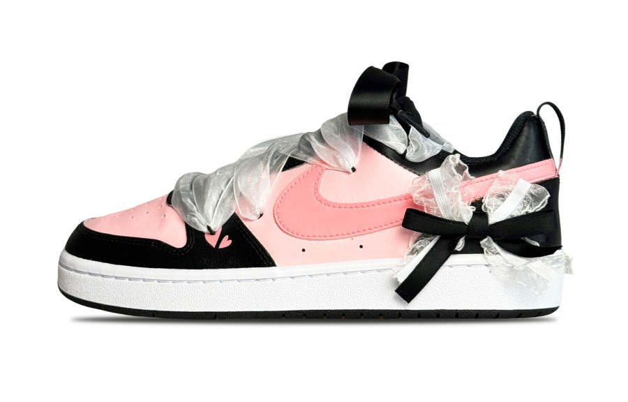Nike Nike Court Borough Dark Chocolate Mousse Slip Resistant Slip Resistant Low top Skateboard Shoes GS Black