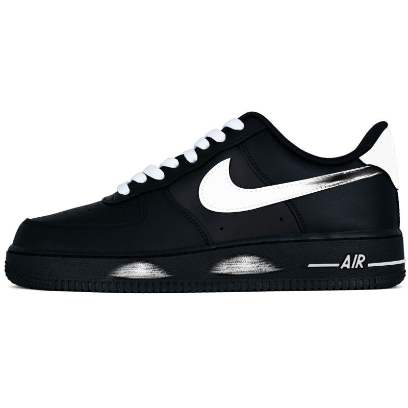 Nike Nike Air Force 1 Abrasion Resistant Low top Skateboard Shoes Unisex Black White