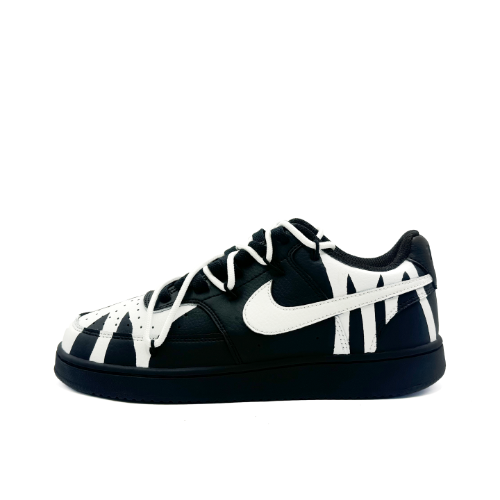 Nike Nike Court Vision Low Abrasion Resistant, Impact Resistance, Quick Dry Low top Skateboard Shoes Unisex Black White