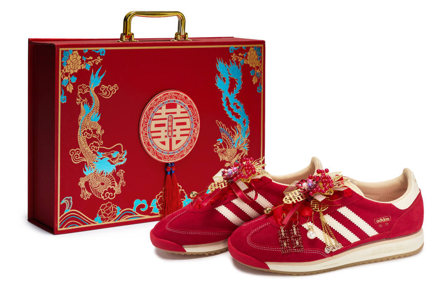 Adidas Originals SL 72 RS Low top Running Shoes Unisex Red Gold