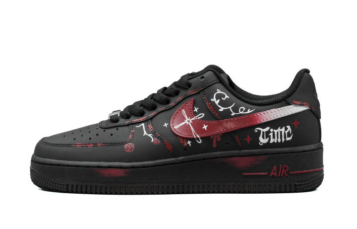 Nike Nike Air Force 1 Leather Cushioning Abrasion Resistant Cushioning, Wear Resistant Low top Skateboard Shoes Unisex