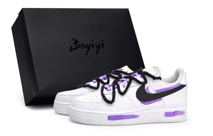 Nike Nike Air Force 1 811 Manufacturing, Rolling Sky Purple, Special Shoe Box Low top Skateboard Shoes Unisex