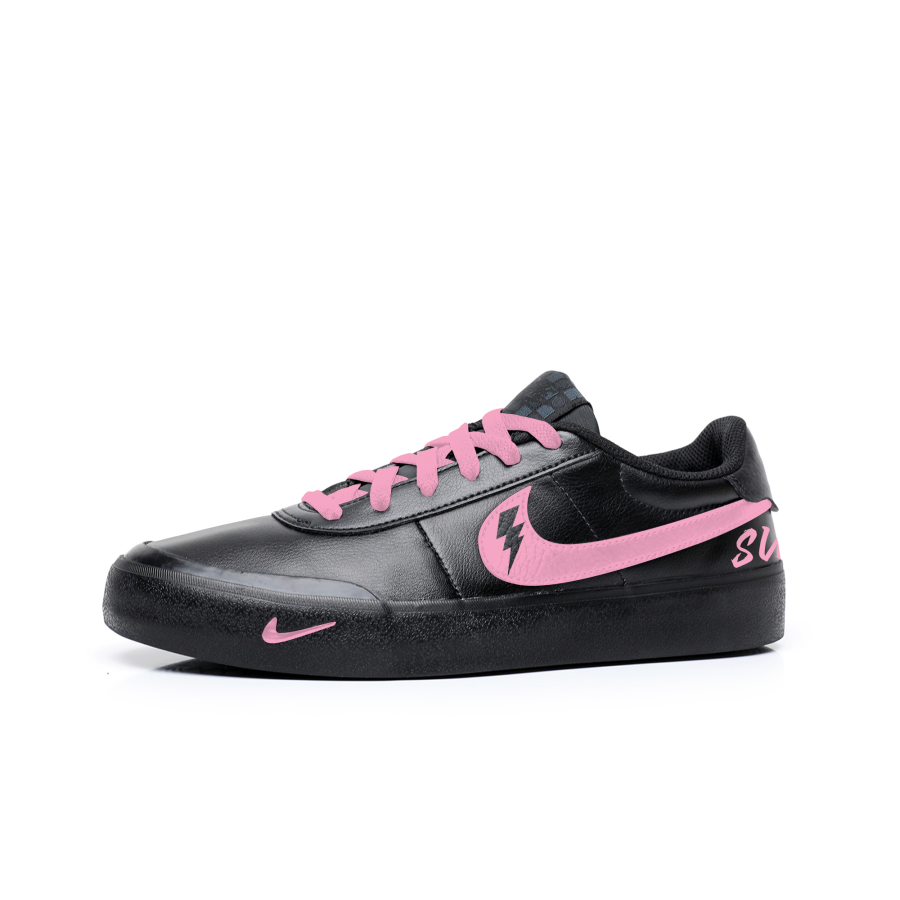 Nike Nike Court Shot Super Leather Wear resistant And Lightweight Low top Skateboard Shoes Unisex Pink
