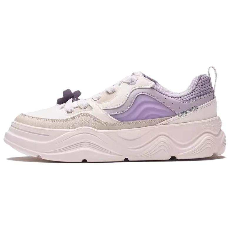 361° Abrasion Resistant Slip Resistant Abrasion Resistant Slip Resistant Low top Skateboard Shoes Women's White Purple