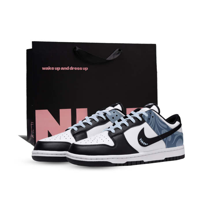 Nike Nike Dunk Ink Blue Tone Cushioning Abrasion Resistant Low top Skateboard Shoes Unisex Sky Blue