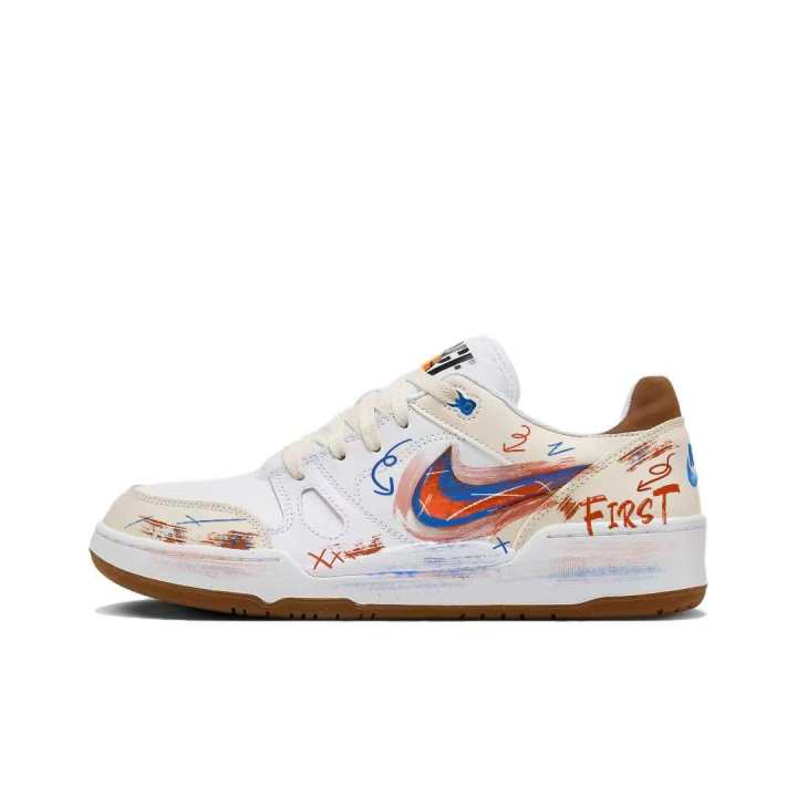 Nike Nike Full Force Low top Skateboard Shoes Men's Tan White Tan