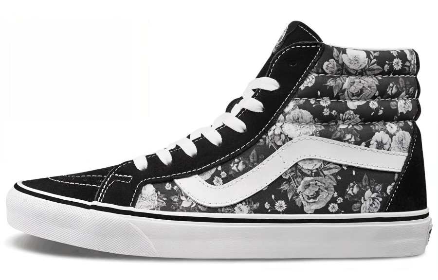Vans SK8 HI Reissue High Top Rose Black White Unisex 'Black White'