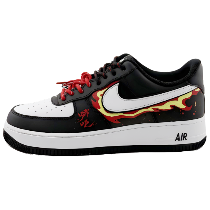 Nike Nike Air Force 1 Zhuo Yu Cushioning Abrasion Resistant Balance Low top Skateboard Shoes Unisex Black