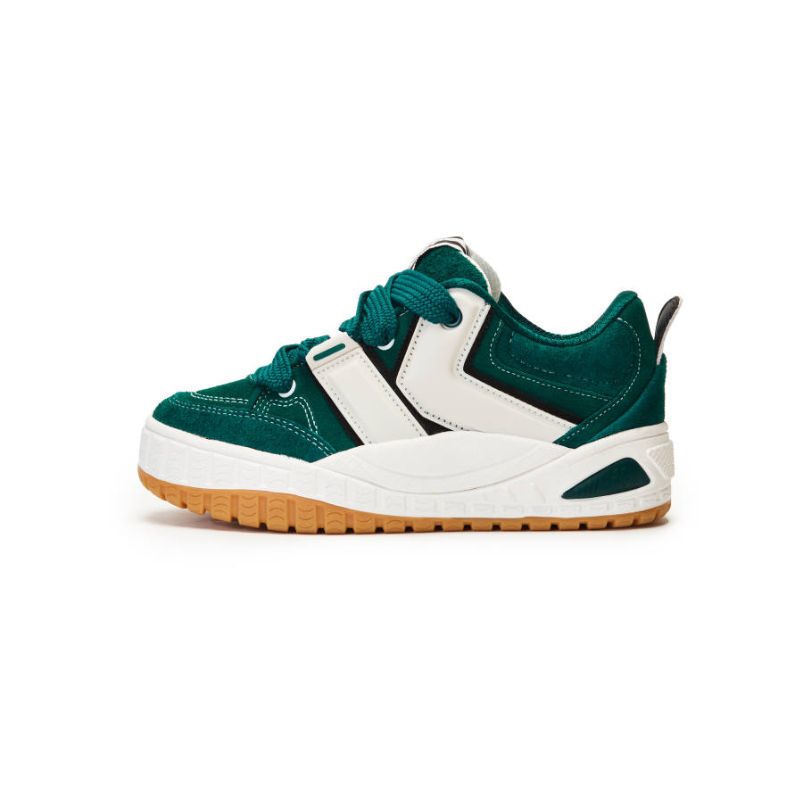 Kappa Coverage Slip Resistant And Abrasion Resistant Mid top Skateboard Shoes Unisex Green White