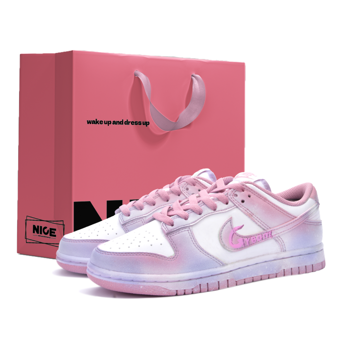 Nike Nike Dunk Abrasion Resistant Abrasion Resistant Low top Skateboard Shoes Women's Pink