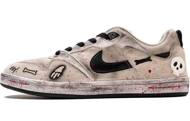 Nike Nike SB Alleyoop Slip Resistant, Abrasion Resistant, Lightweight Low top Skateboard Shoes Men's Black Brown