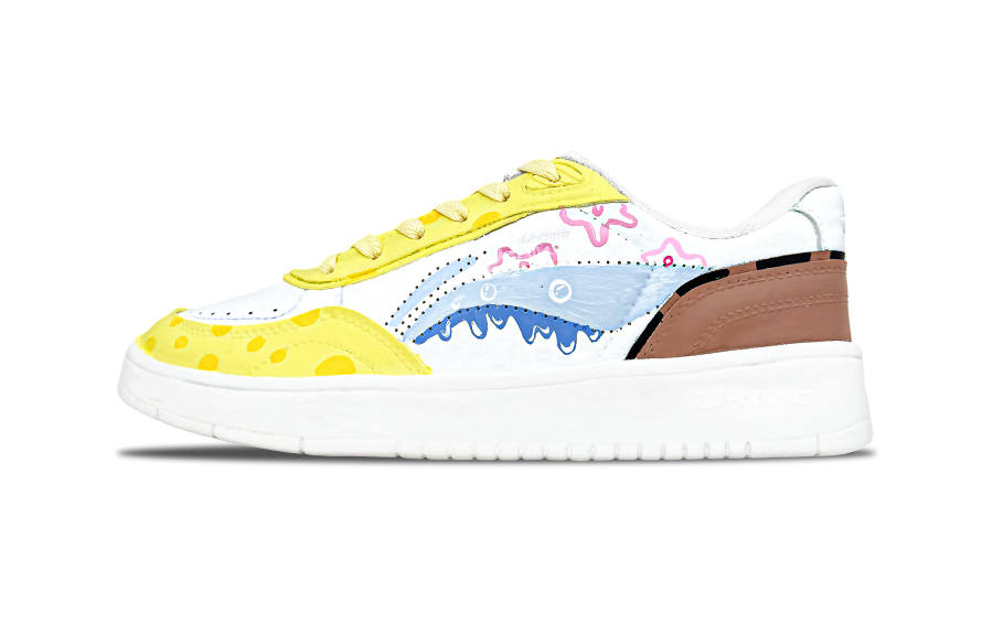 Li-Ning Li Ning Sourdough Balance Height Increasing Low top Skateboard Shoes Women's Yellow Blue Pink Brown