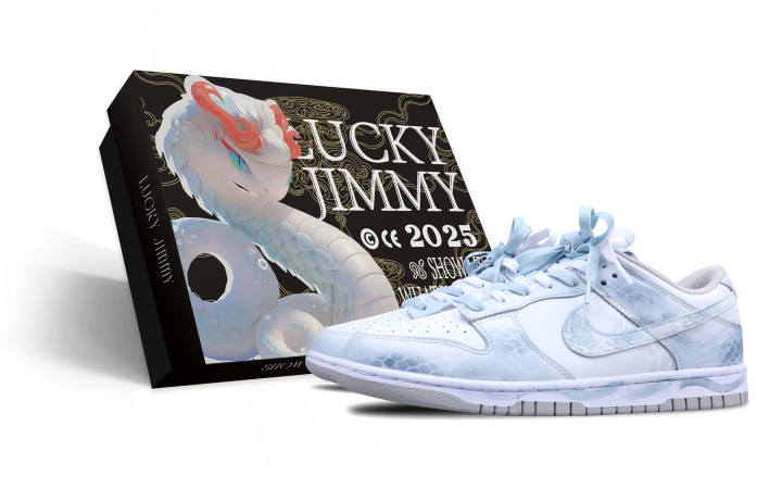 Nike Nike Dunk Slip Resistant Low top Skateboard Shoes Men's White Blue