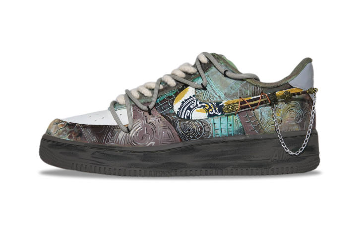 Nike Nike Air Force 1 Abrasion Resistant Abrasion Resistant Low top Skateboard Shoes Men's Bronze