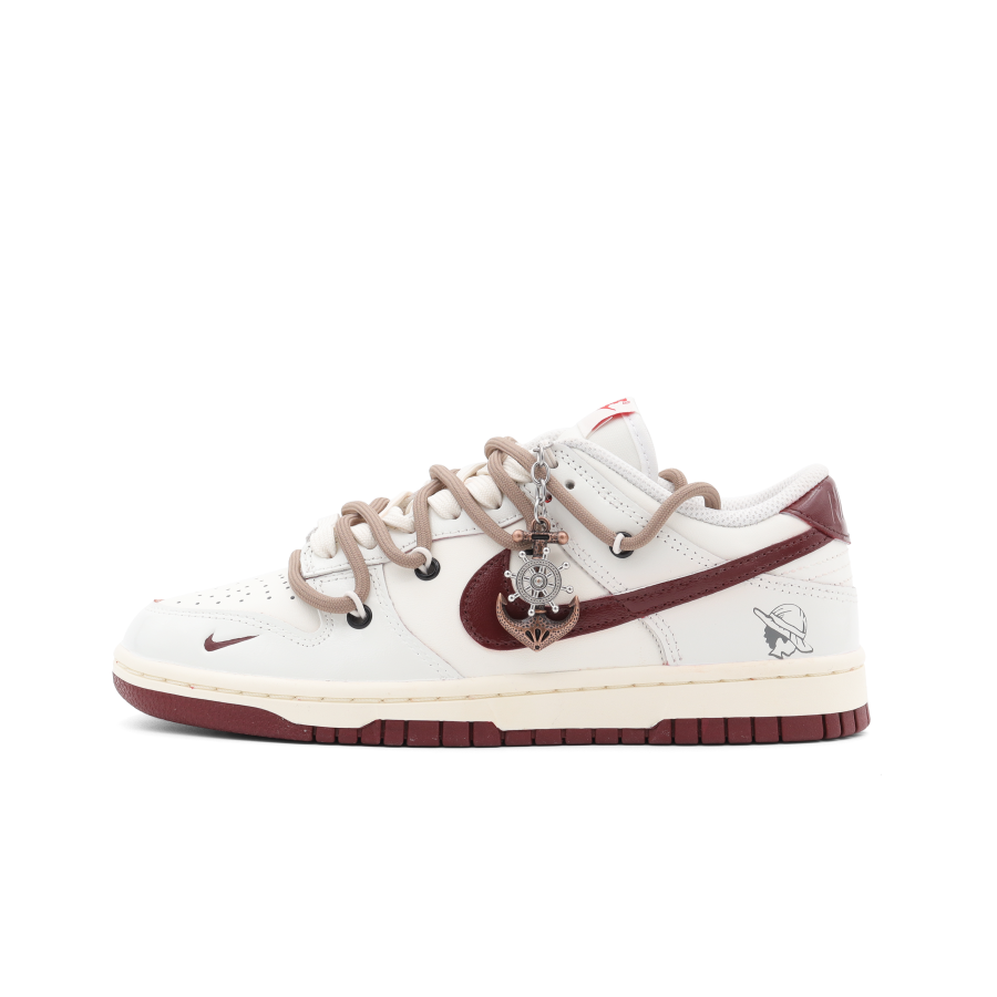 Nike Nike Dunk Low Slip Resistant Cushioning Slip Resistant Cushioning Low top Skateboard Shoes Women's Beige Red