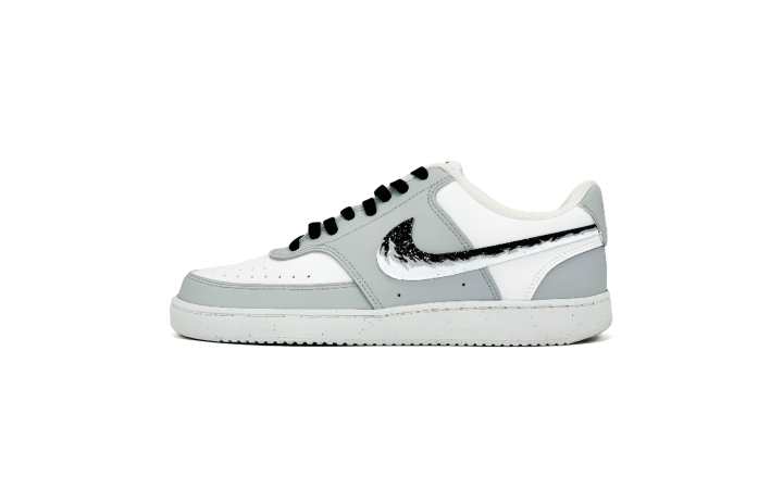 Nike Nike Court Vision 1 Abrasion Resistant Low top Skateboard Shoes Men's Gray White