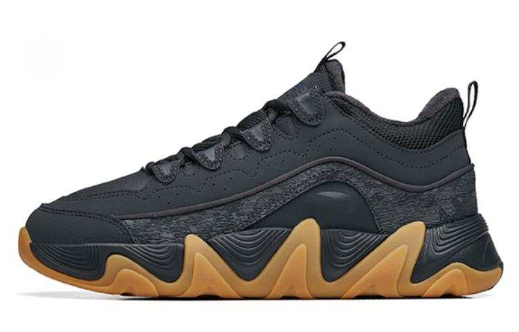 Anta 2.0 Textile, Synthetic Leather Slip Resistant Abrasion Resistant Low top Sports Casual Shoes Men's Black