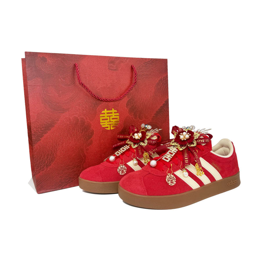 Adidas Adidas Vl Court Classic Skateboard Shoes Unisex Low Top Gold
