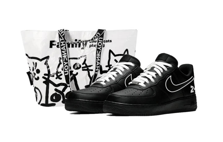 Nike Nike Air Force 1 Skateboard Shoes Unisex Low Top Black White