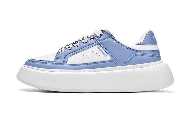 TEPOR Platform White Sneakers Low top Skateboard Shoes Unisex