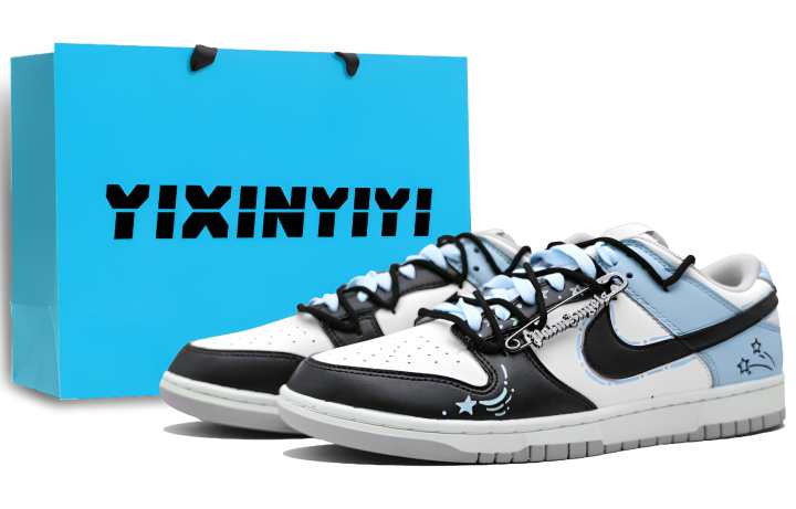 Nike Nike Dunk Abrasion Resistant Low top Skateboard Shoes Unisex Starry Blue
