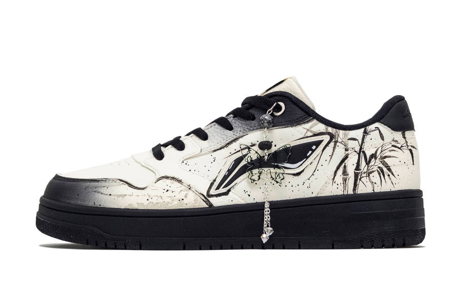Li-Ning Li Ning Tianji Soft Ink Bamboo Synthetic Leather Slip Resistant Cushioning Abrasion Resistant