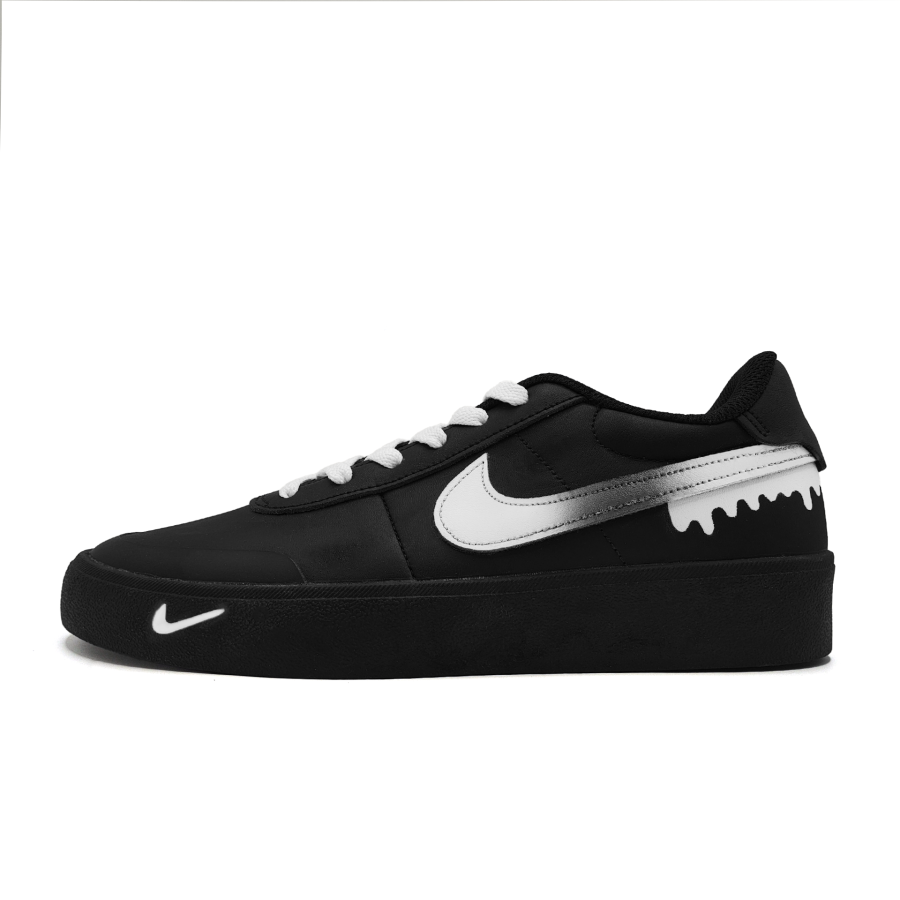 Nike Nike Court Shot Mountain Reflection Leather Abrasion Resistant Abrasion Resistant Low top Skateboard Shoes Unisex Black
