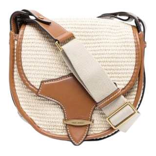 ISABEL MARANT Leather Crossbody Bag, Shoulder Bag Women's Beige