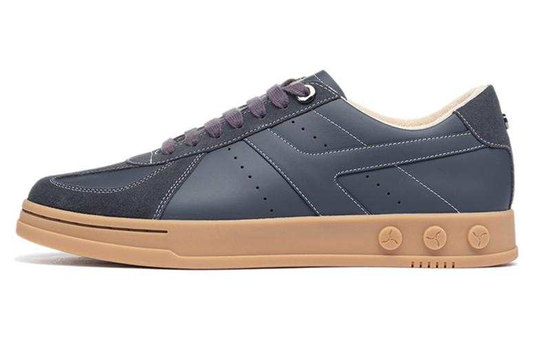 LI-NING 1990 LI NING 1990 Slip Resistant Abrasion Resistant Low top Skateboard Shoes Men's Ebony Black