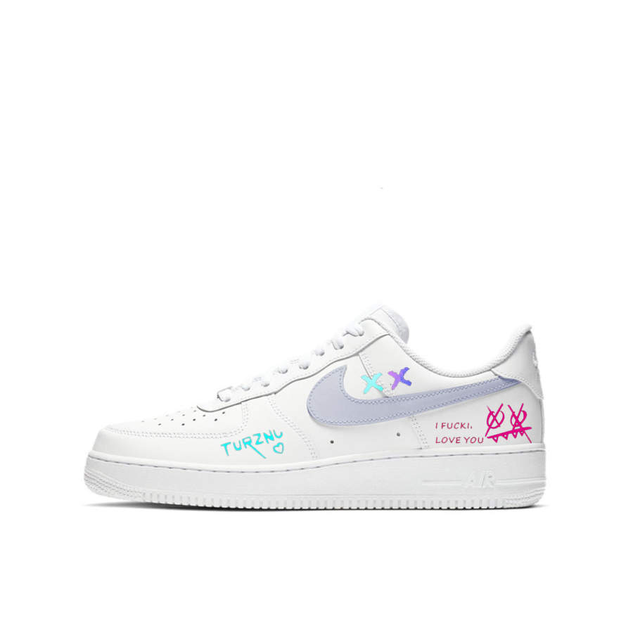 Nike Nike Air Force 1 Abrasion Resistant Low top Skateboard Shoes Unisex Gray White