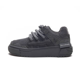 SHOOT BRAND Gray Height Increasing Low top Skateboard Shoes Unisex Gray