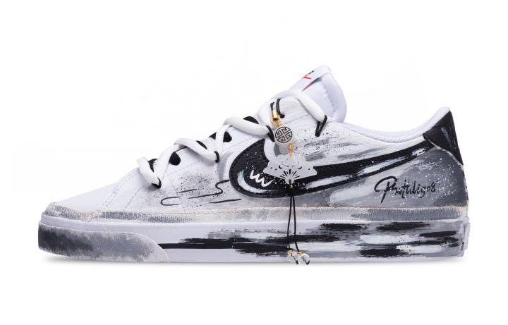 Nike Nike Court Legacy Low top Skateboard Shoes Men's White Black