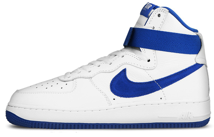 Nike Nike Air Force 1 White Game Royal Comfortable Slip Resistant Cushioning Slip Resistant Cushioning High top