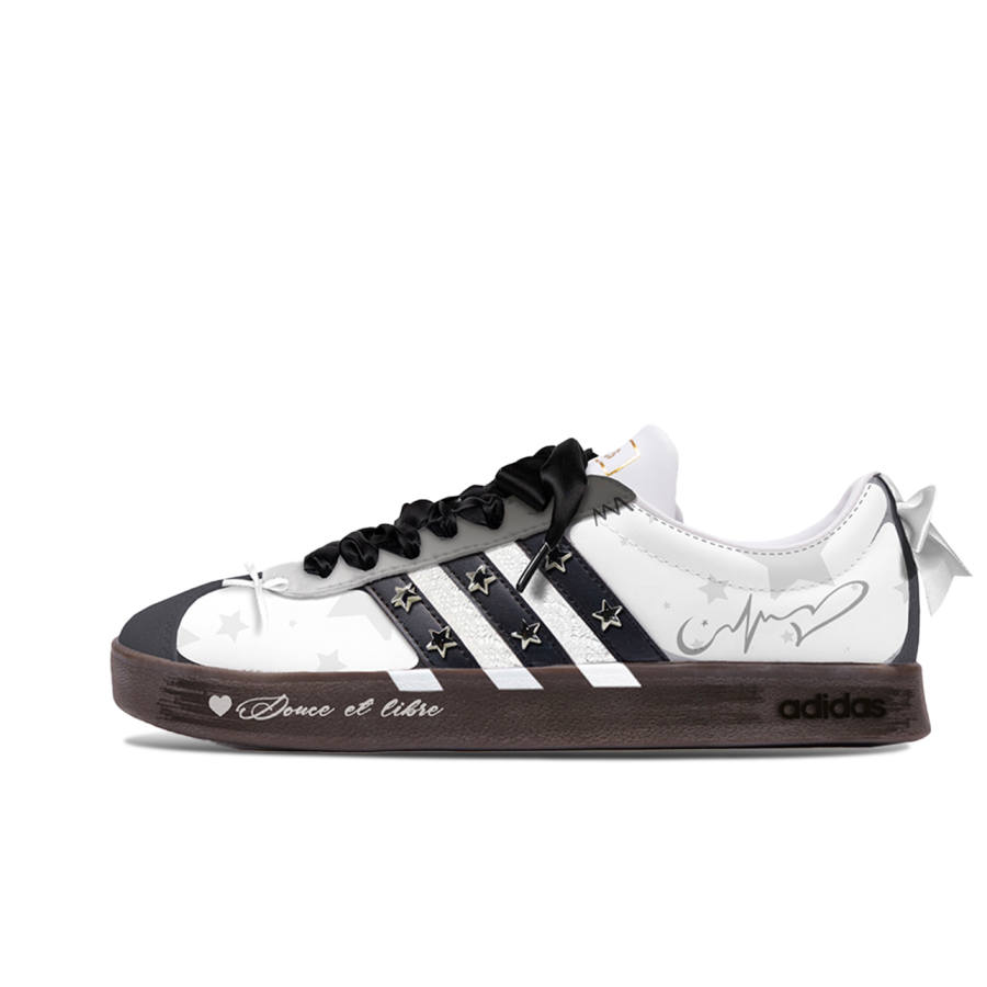 Adidas Neo VL Court 2.0 Low top Skateboard Shoes Unisex White Brown
