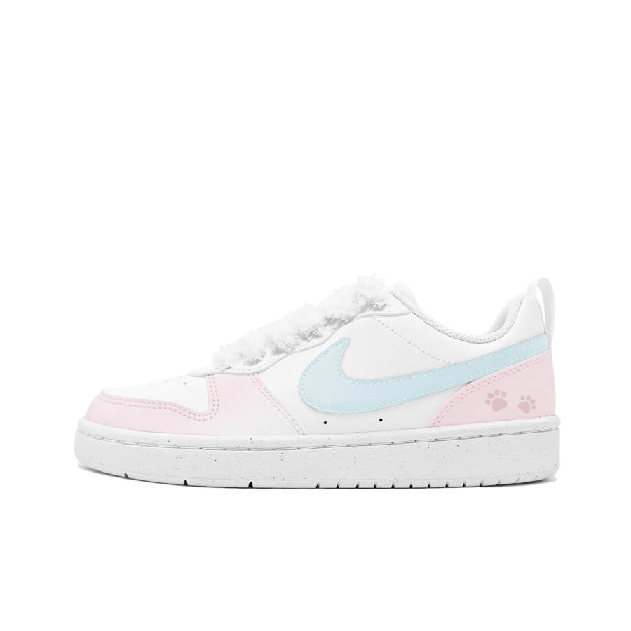 Nike Nike Court Borough Meowth Sweetheart, 2 Synthetic Leather Slip Resistant Cushioning Slip Resistant Cushioning Low top