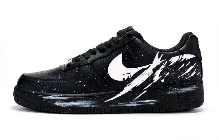Nike Nike Air Force 1 Black Warrior Shadow Blade Abrasion Resistant Low top Skateboard Shoes Unisex Black