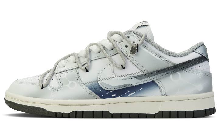 Nike Nike Dunk Rapid Collection AMG ONE Low top Skateboard Shoes Silver Black Blue