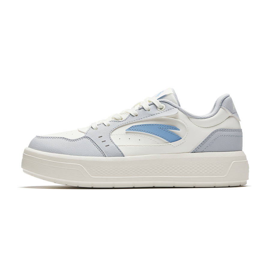 Anta Light Breeze 2 Cushioning Abrasion Resistant Skateboard Shoes Women's White Gray Blue