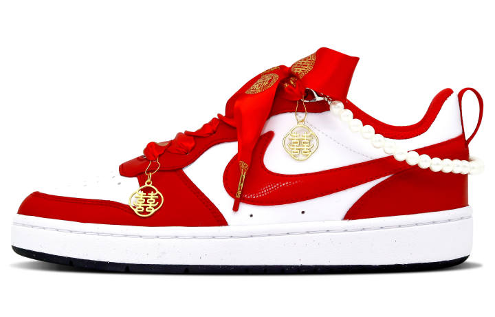 Nike Nike Court Borough Skateboard Shoes Women's Low Top Red/White