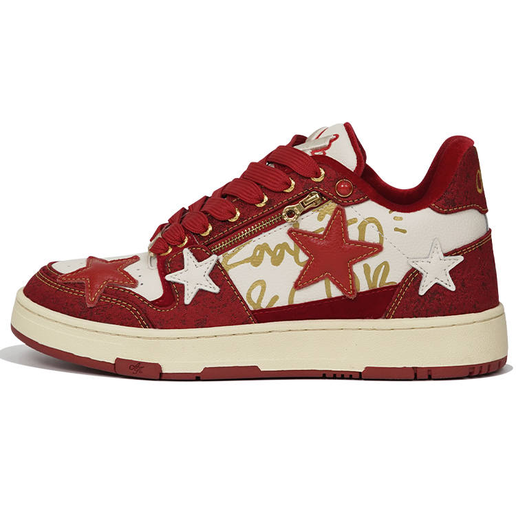 KAALIXTO Low top Skateboard Shoes Unisex Red